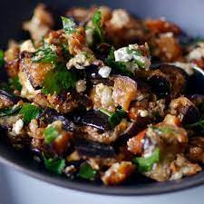 Recipe: Roasted Eggplant Salad with Smoked Almonds & Goat Cheese | Kitchn